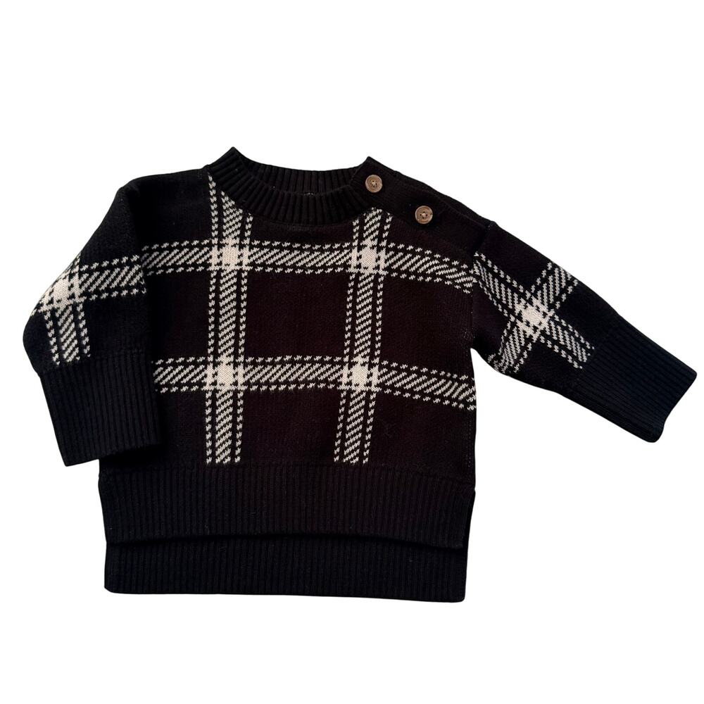 Banana Republic Baby Windowpane Sweater - Black & White
